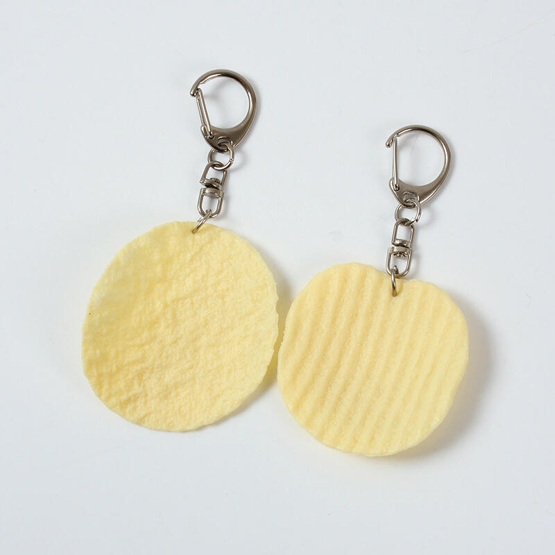 Potato Chip Keychain Useless Funny Gift