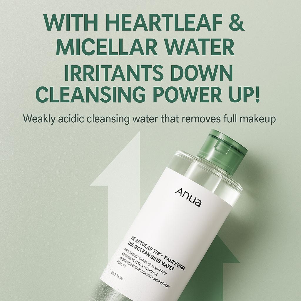 Authentic Olive young Anua Heartleaf Mildly Acidic Deep Cleansing Water