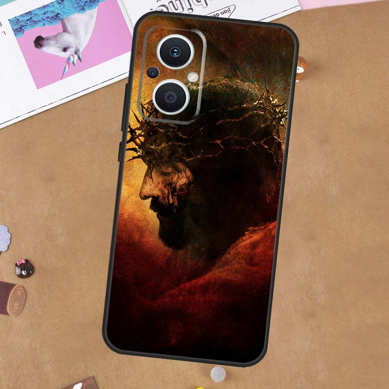 God Jesus For OPPO Reno 11F 12F 13F 14F 10 11 12 13 14 Pro 7 8 Lite 8T OPPO Find X5 X6 X8 X9 Pro Case