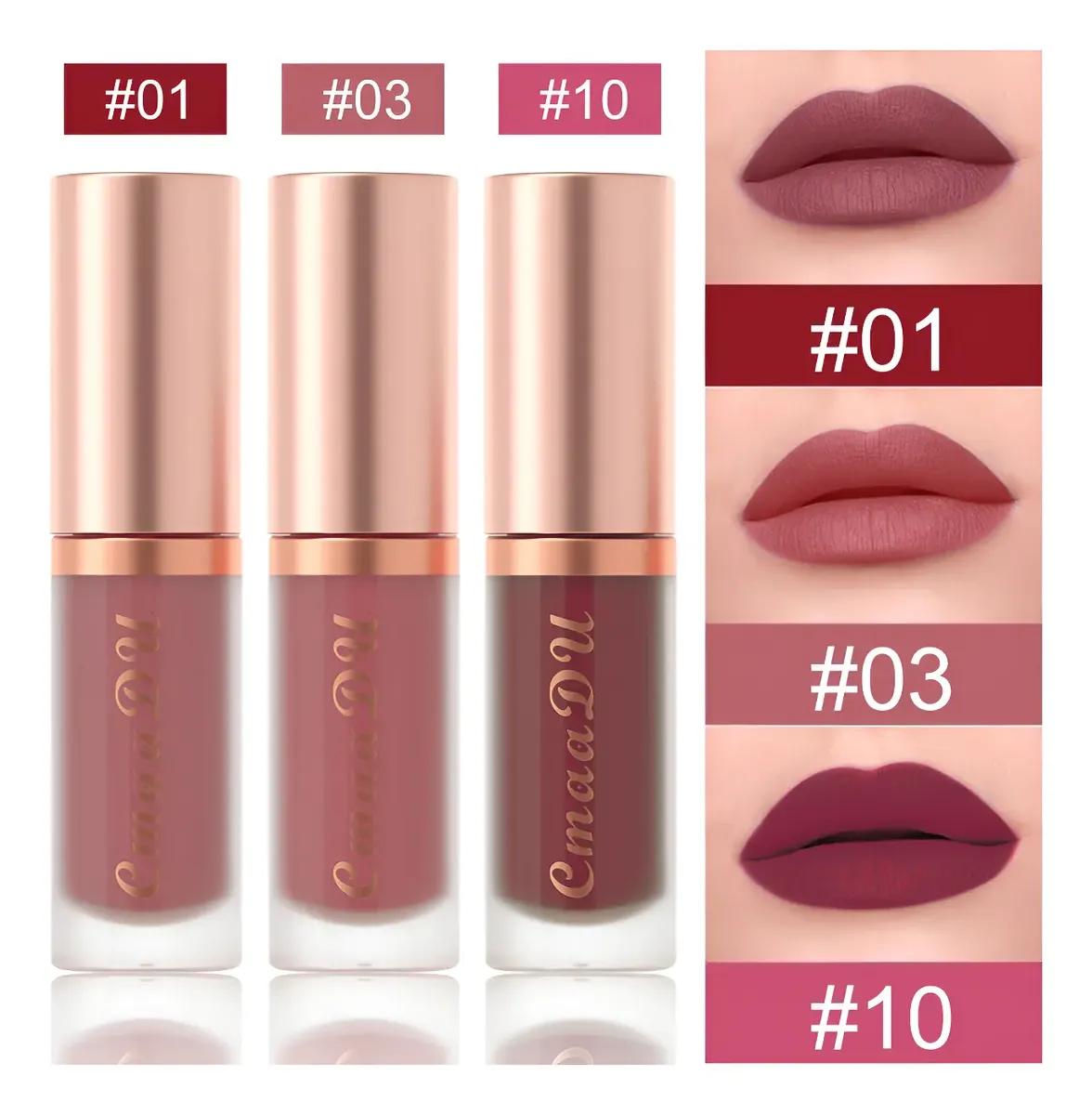 Cmaadu 3 Long Lasting Matte Lipsticks