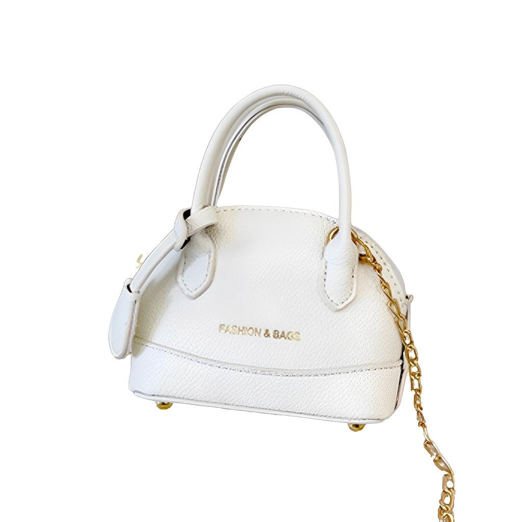 Fashionable Girls' Shell Shoulder Crossbody Bag Lightweight And Durable Trendy Chain Coin Purse 603