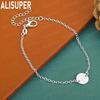 925 Sterling Silver 26-Letter Romantic Round Bracelet - Exquisite Gift Jewelry