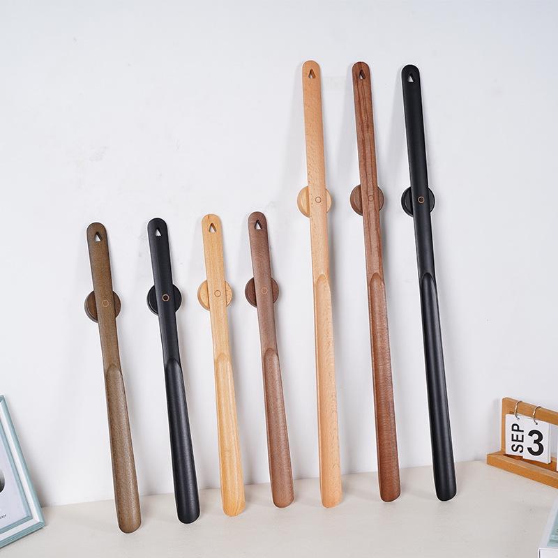 Long Handle Wooden Magnetic Shoehorn - Easy Shoe Lifting for Elderly and Pregnant Women