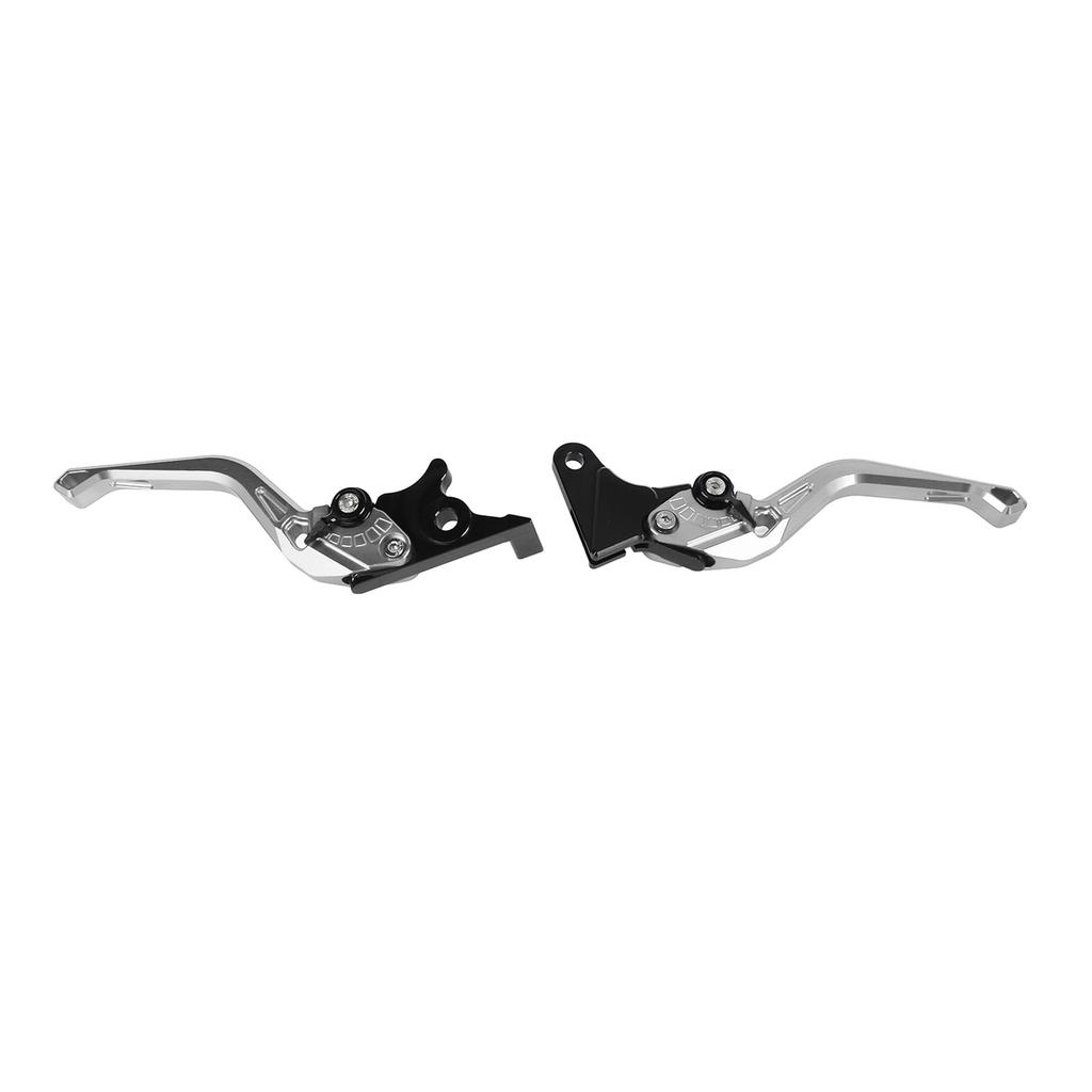 Pair of Motorcycle Brake Clutch Levers CNC Aluminum Alloy Adjustable Angle Ergonomic Brake