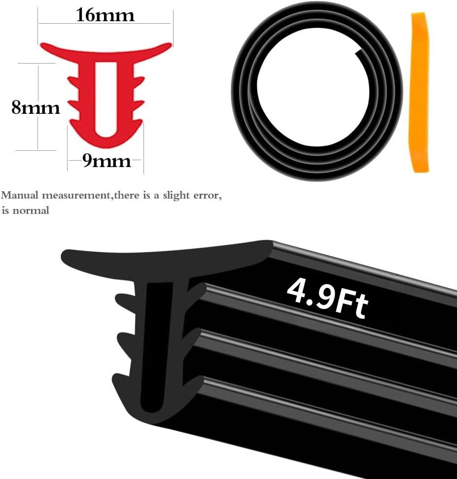 Universal Car Rubber Seal Protector Guard Strip, for Dashboard and Windshield for Cars,Trucks, Boats, RVs