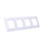 4-gang Universal Frame IP20 / IP44, White Simon54