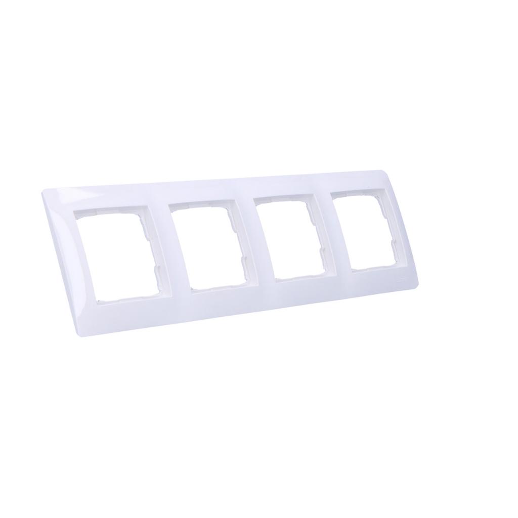 4-gang Universal Frame IP20 / IP44, White Simon54