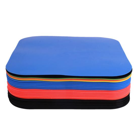 Flat Disc Marker Non-skid Obstacle Spots Marker Color Anti-Slip Agility Logo Bright for Soccer