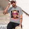 Lady Gaga Joanne World Tour 2026 New Fashion Heavyweight Hot Selling Retro Printed Pattern Fun Round Neck Tshirt For Daily Comf