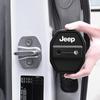 For Jeep 2/4Pcs Silicone Car Door Lock Protective Cover Decoration For Jeep Renegade Cherokee Commander Patriot Wrangler Auto