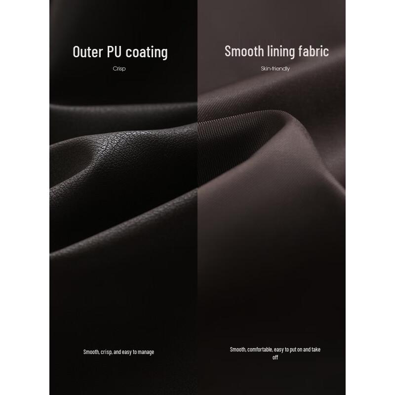 Damen Cropped Jacke mit Revers aus Kunstleder