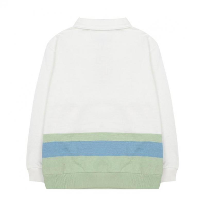 Hazzys Kids Zip Collar Sweatshirt Hts11tm09m Iv