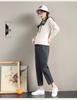 Maternity Stretch Straight-Leg Jeans: Loose Fit, Plus Size, Spring/Autumn Style