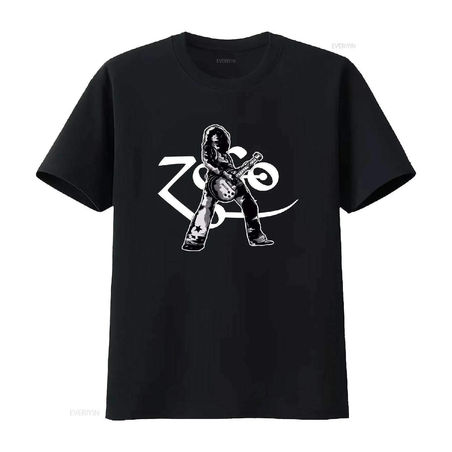 

Hot Jimmy Page Guitar T Shirt All Sizes S 2345Xl vintage Washed Stylish Comfortable streetwear graphic Slightly XXXXXL чорний