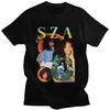 Rapper SZA CTRL X SOS Album Print T Shirt Women Vintage Punk Hip Hop Harajuku Girl's TShirt Fashion Casual T-Shirt Female Top
