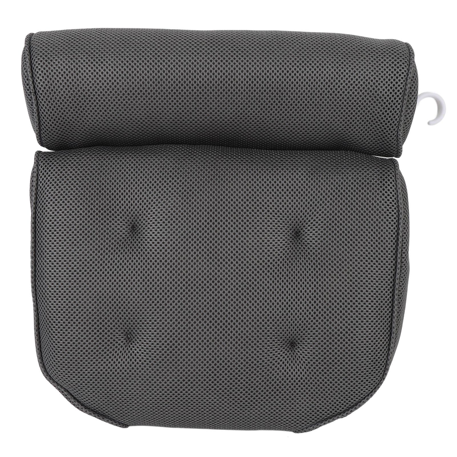 

Подушка для ванны с 6 присосками, нескользящая, быстросохнущая, дышащая, сетчатая, подголовник для ванны Grey