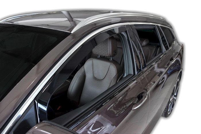 Air Deflectors - SCOUTT - Opel Insignia - Smoked - Easy Installation - Reinforced Acrylic
