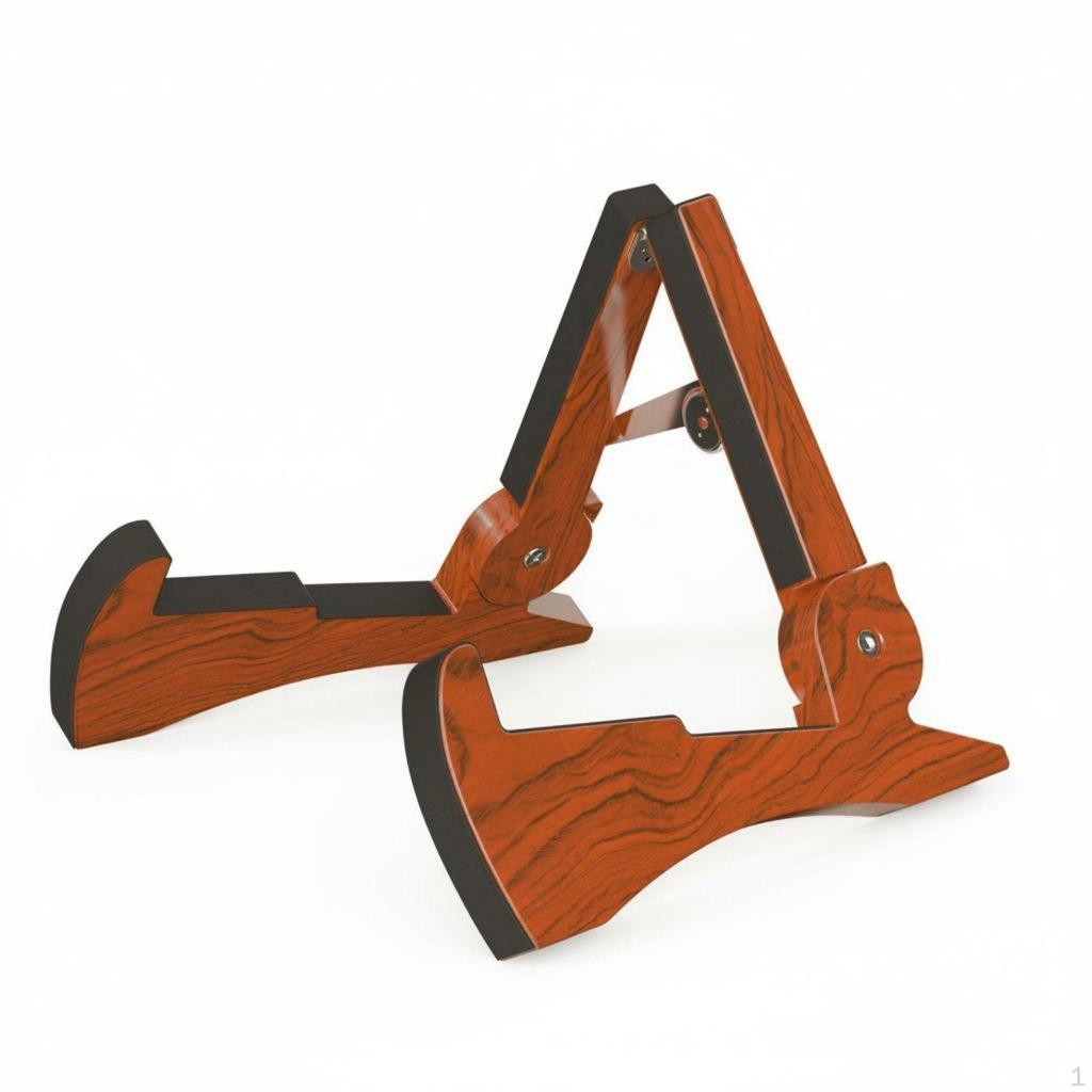 Foldable Guitar Stand Compact Triangular Stable Structure Portable Instrument Holder