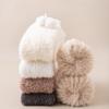 Pile Leg Warmers Women Autumn and Winter Warm Coral Fleece Bow Socks Cover Fleece Thickened Sleep Long Tube Calf Socks