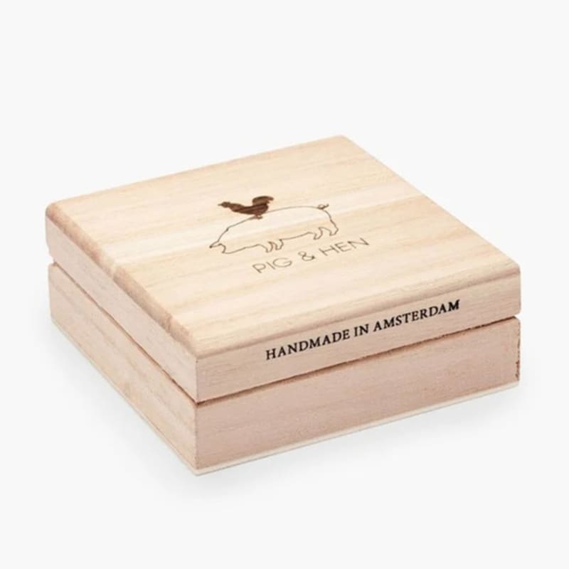 PIG & HEN Signet 7 Ring - Tiger Eye X Black