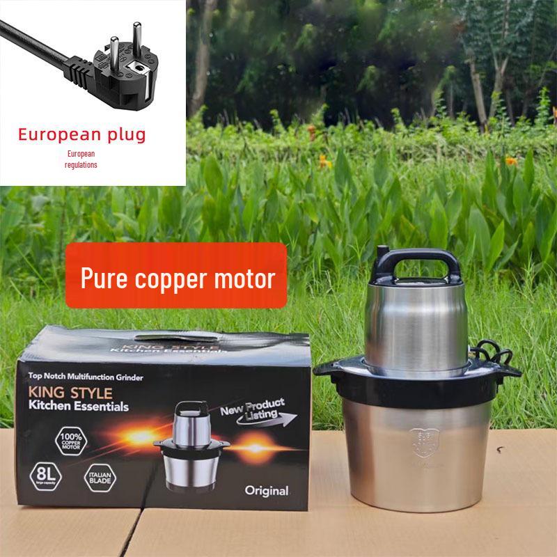 Fufumachine 110V 6L Meat Grinder & Multi-Function Electric Mixer for Chopping and Cooking