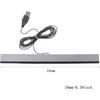 USB Sensor Bar Wired Infrared IR Signal Ray Sensor Replacement IR Ray Sensor Bar for Wii Console