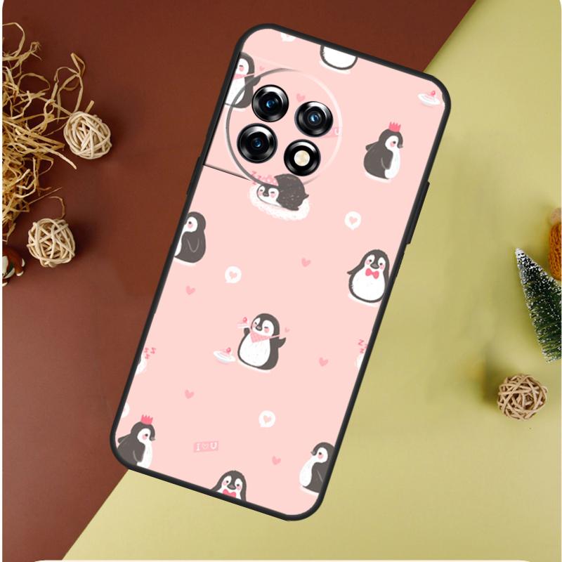 Penguin For OnePlus 13 13R 12 12R 11 9 10 Pro 8T 9RT 10T 10R Nord 4 CE 2 3 Lite N20 N30 Phone Case