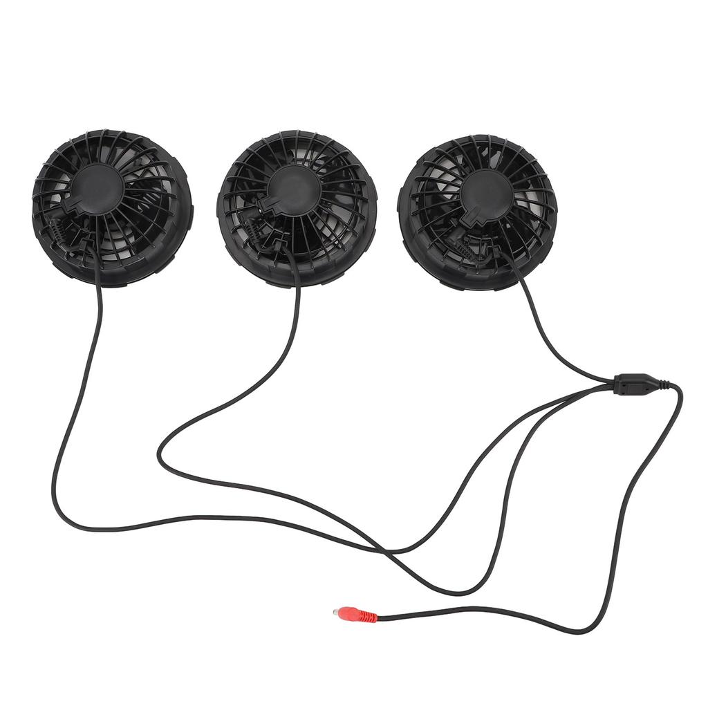 3PCS Cooling Vest Fans 7.4V DC Plastic 3 Speeds Lightweight Air Conditioned Clothes Fan with Copper Brushless Motor