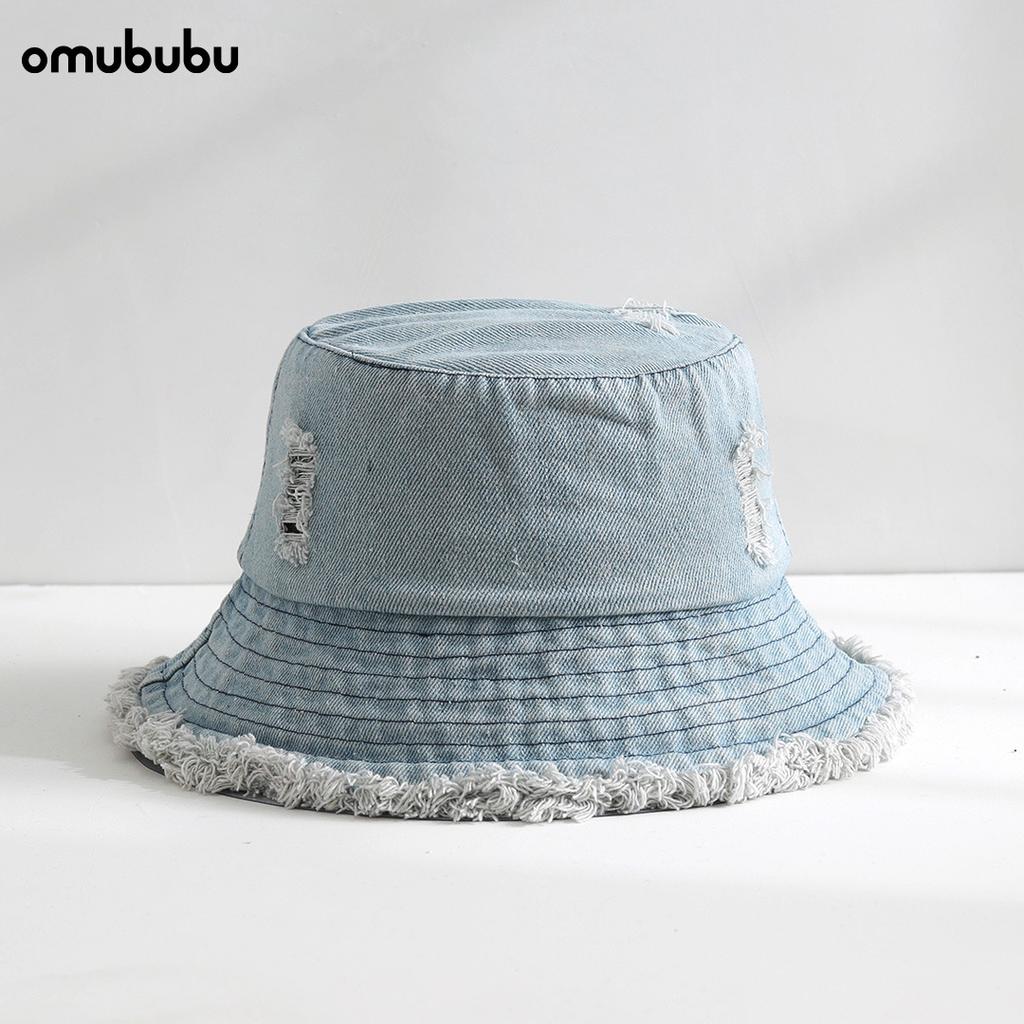 ins tide cool hole grinding fisherman hat men and women fashion personality cut beggar hat spring and autumn niche basin hat tide