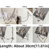 Gothic Punk Street Belt Multi-layer Metal Alloy Multi-layer Trousers Multi-layer Chain Keychain Detail Hip Hop Crochet Pants