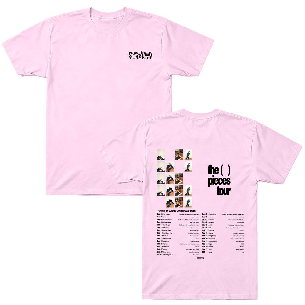 The Pieces Tour Merch T Shirts Wave To Earth Fashion 2026 Tee Men Women Harajuku T-shirts Cotton Short Sleeve Top