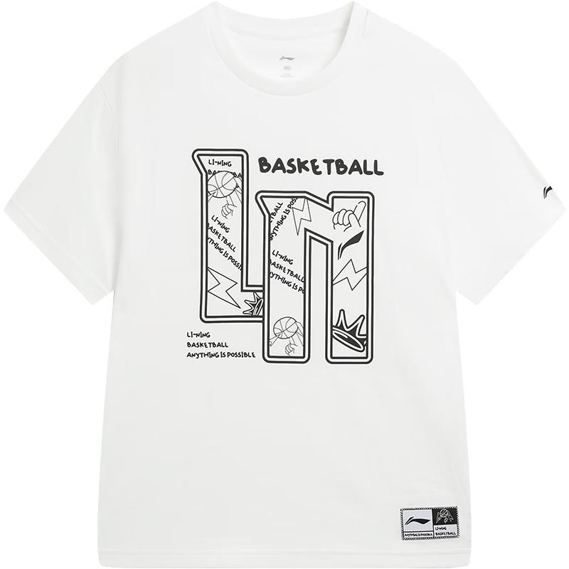 Детская спортивная футболка с коротким рукавом Li-Ning 130 белый