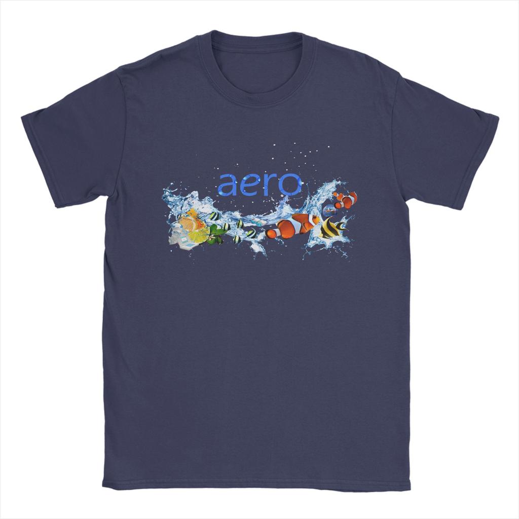 Novelty Frutiger Aero World Design TShirt Men Crew Neck Pure Cotton T Shirts Short Sleeve Tees Original Tops