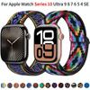 Nylon Elastisches Armband für Apple Watch Band 44mm 40mm 46mm 42mm 49mm 45mm 41mm Damenarmband iWatch Serie 10 Ultra 9 8 7 6 5 SE