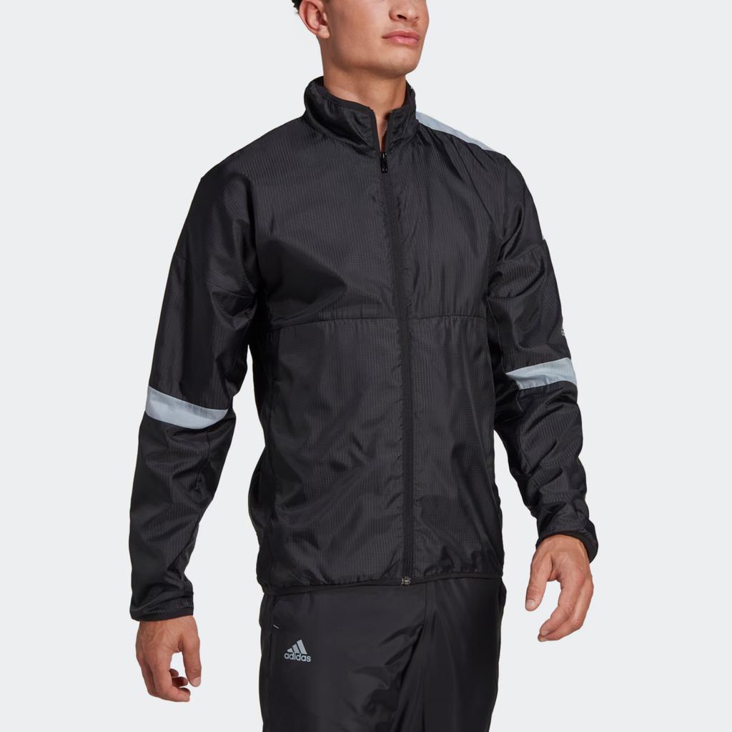 adidas Jackets Men's Black Stand Collar Moderate Other HK9810