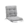 Light Grey Patio Seat Cushion, Soft Thick Padded Replacement Pad for Outdoor Garden Balcony Chair Sofa