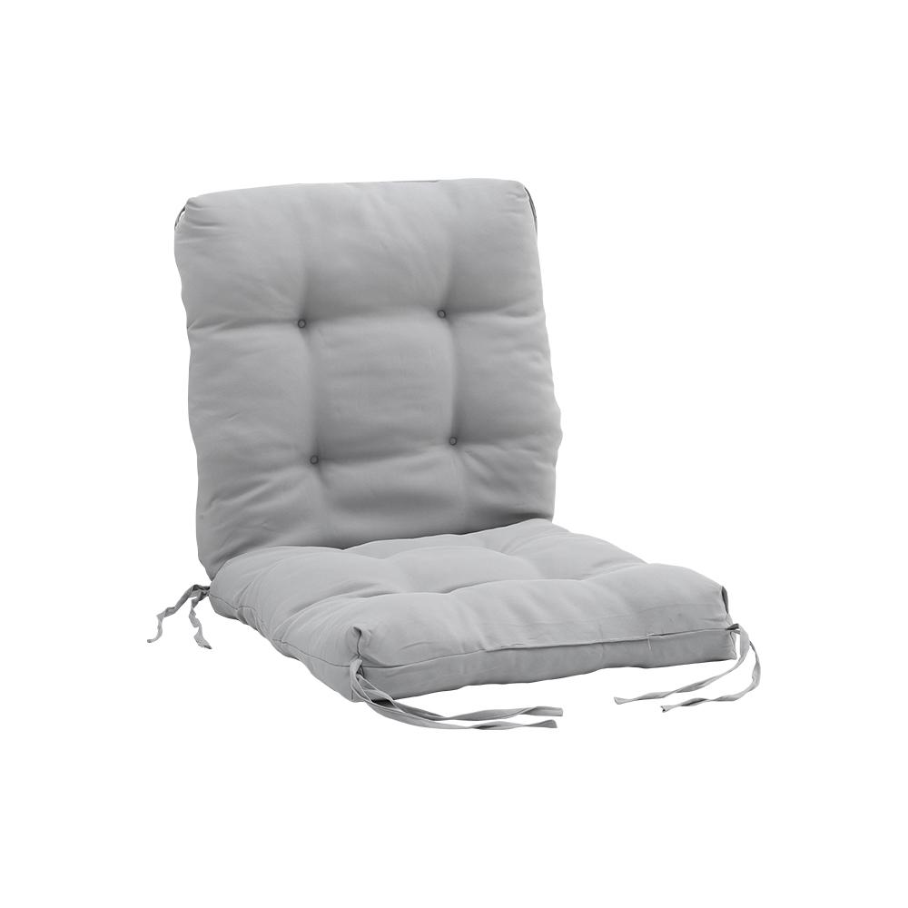 Light Grey Patio Seat Cushion, Soft Thick Padded Replacement Pad for Outdoor Garden Balcony Chair Sofa