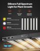 Indoor Grow Tent Kit, 100 x 100 x 200 cm, Indoor Plant Tent with Full Spectrum LED Grow Light & Ventilation System, 600D High Reflective Mylar,