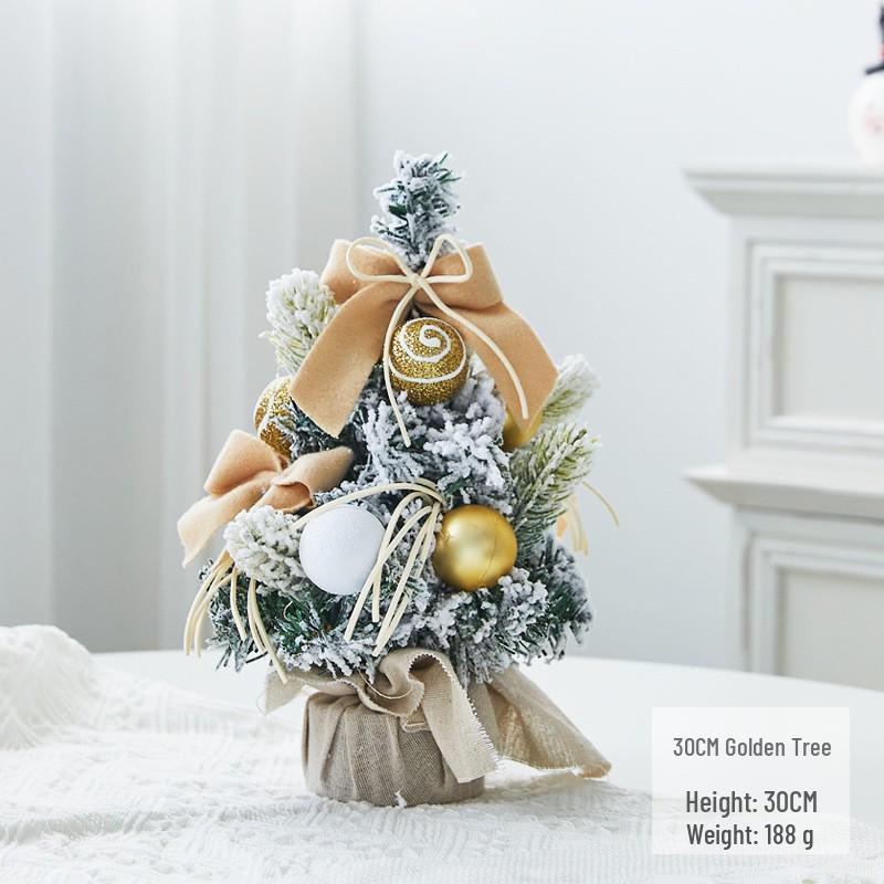 Pink Mini Christmas Tree Ornament - Desktop Simulation Cedar for Home or Window Decoration