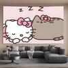 1Pc Cute Kawaii Hello Kitty Tapestry  Decorative Wall Hanging for Bedroom Living Room Home Decor