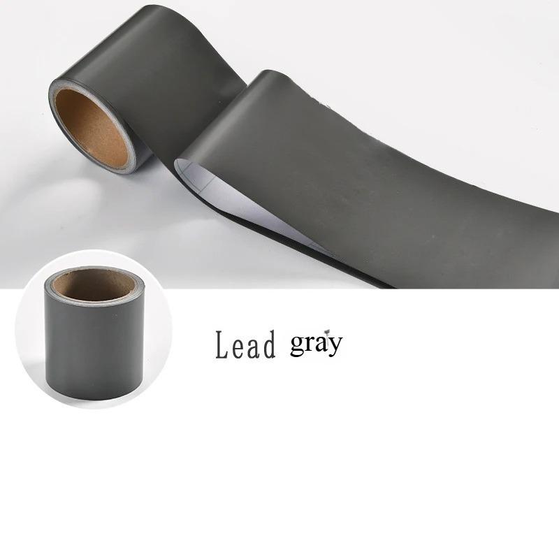 1PC 5mx10cm PVC Self-adhesive Baseboard Waterproof Wall Sticker Window Sill Door Frame Edge Wrapping Renovation Decorative Lines