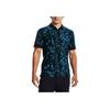 Under Armour Curry Golf Oddychająca Koszulka Polo z Krótkim Rękawem Szybkoschnąca Męskie topy Niebieski 1366256-422