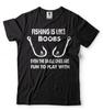 Mens Funny Fishing T-Shirt Fisherman Tee Shirt Birthday Gift Fishing Hook Rod T