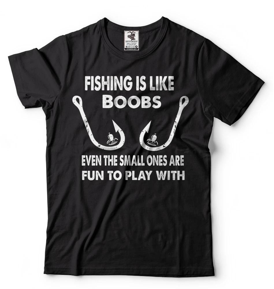Mens Funny Fishing T-Shirt Fisherman Tee shirt Birthday Gift Fishing Hook rod T M