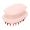 Silicone Scalp Brush Deep Cleaning Scalp Scrubber Hair Washing Shampoo Brush for Men Women Pink