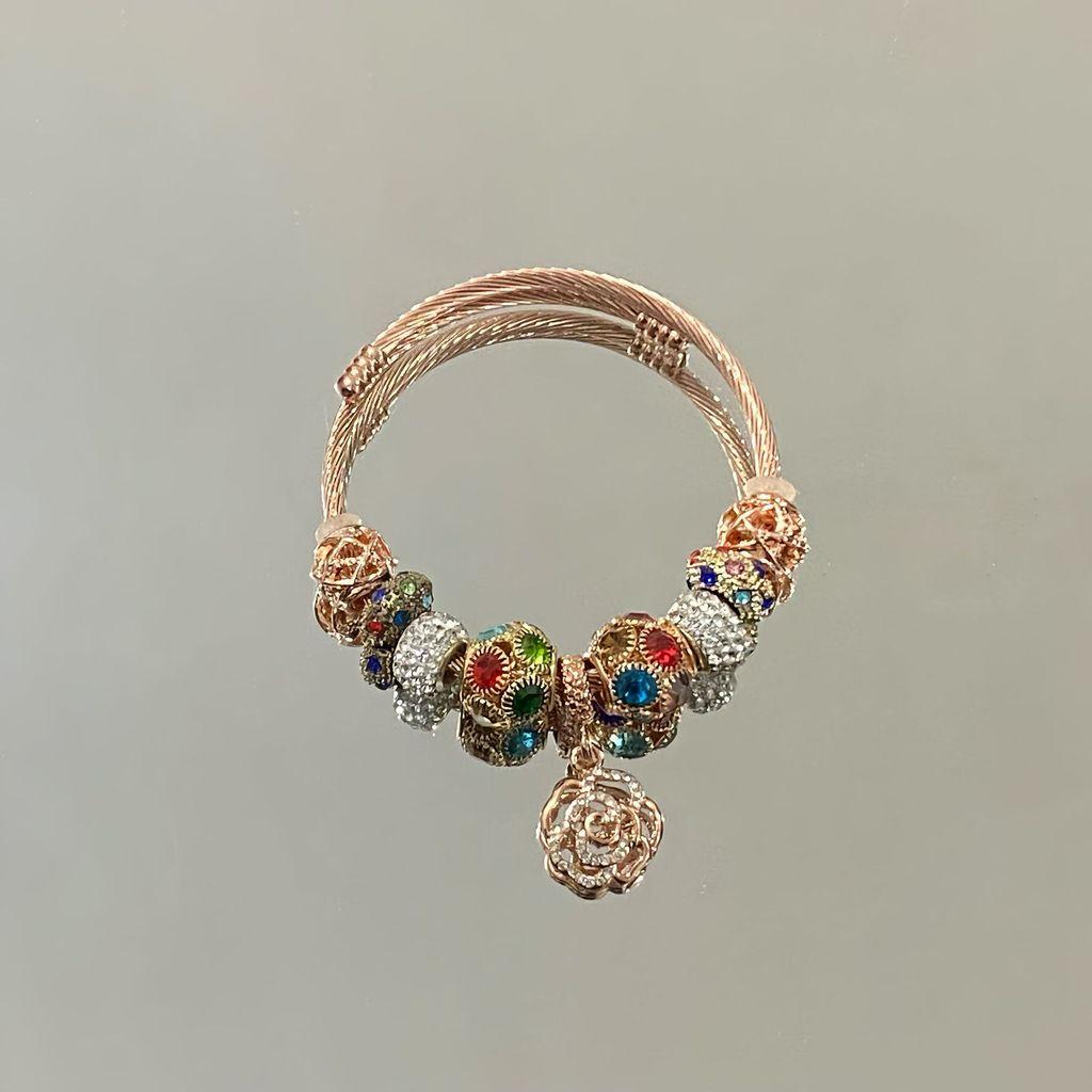 Fashion Bee Bangle Brass Plated Adjustable Jewelry For Women Gift Idea