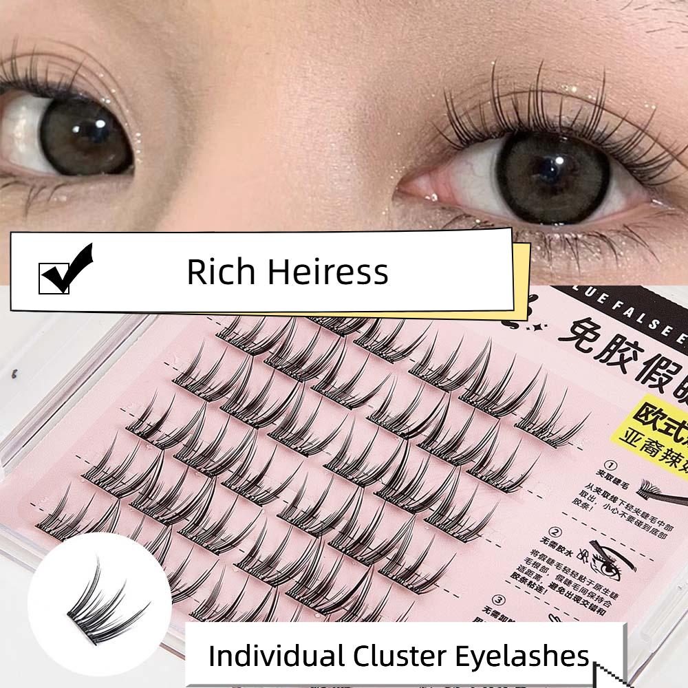 Eyelashes Extensions Individual Cluster Eyelashes Segmented Eyelashes Bundles  Cosplay Party