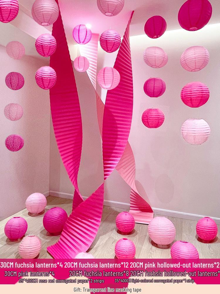 Festive Corrugated Paper Waves: New Year & Wedding Venue Decor