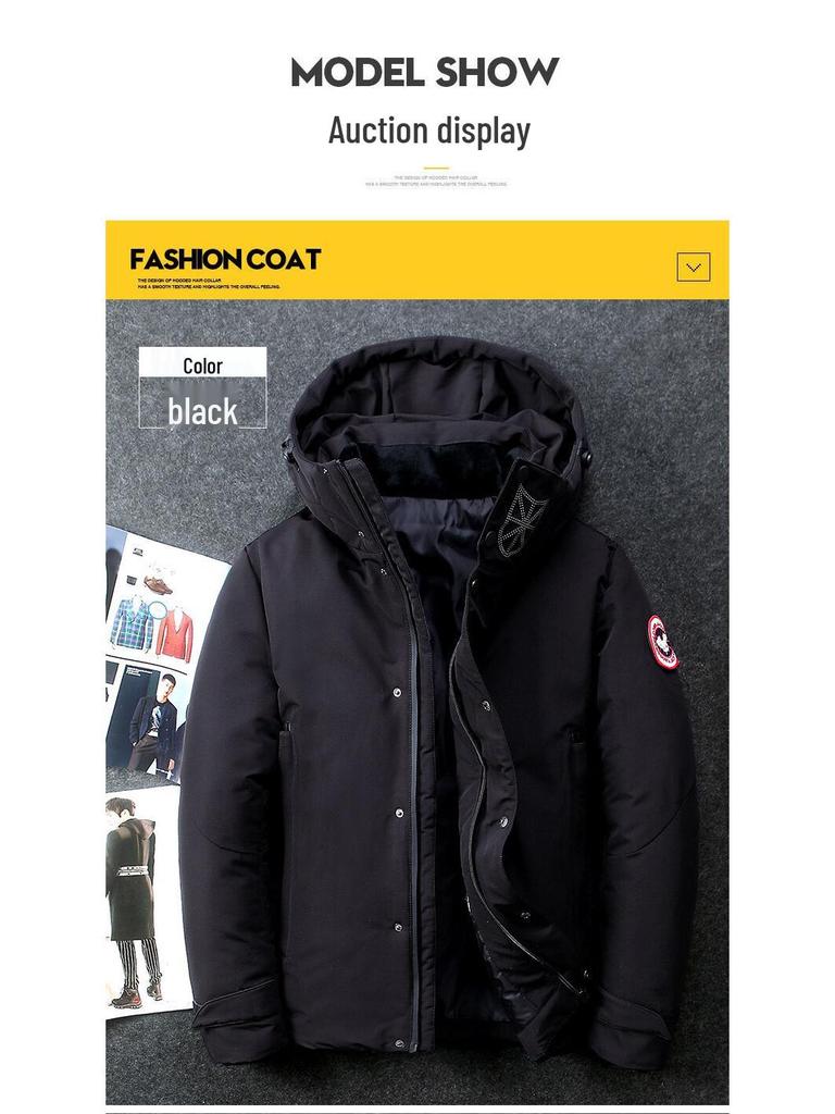 2022 Men's Winter Thick Down Jacket - Couple Style White Duck Down Outdoor Workwear