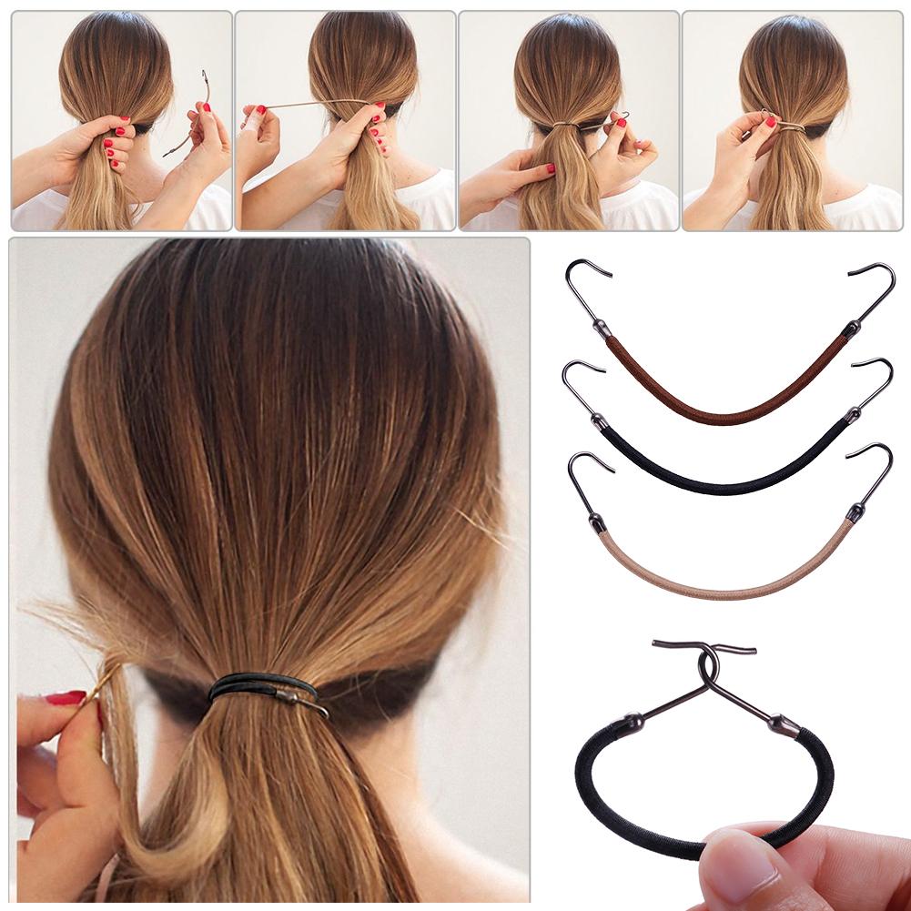 10pcs Women Elastic Hair Bands Gum Hook Ponytail Clip Holder Rubber Braids Hair Styling Tools Hair Accessories Gifts For Women